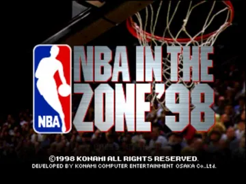 NBA in the Zone '98 (Japan) screen shot title